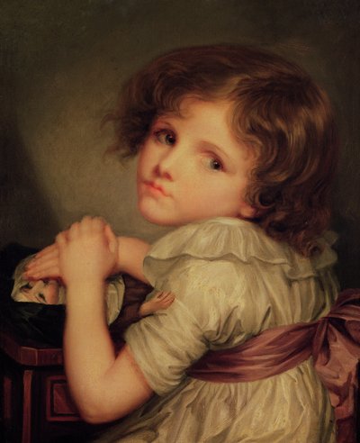 Enfant avec une poupée - Anne Genevieve Greuze